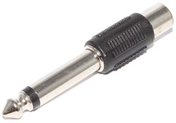 Переходник (адаптер) RCA тюльпан "мама" - Jack 6.3 мм "папа", моно