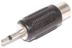 Переходник micro Jack 2.5 мм (моно) "папа" - RCA (Тюльпан) "мама"