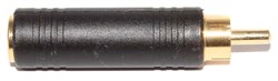 Переходник RCA (Тюльпан) "папа" - Jack 6.3 мм "мама", моно