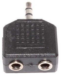 Переходник (разветвитель) Jack 3.5 мм "папа" - 2 x Jack 3.5 мм "мама", стерео