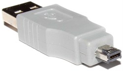 Переходник USB A (AM) - USB Mini B 4pin (Mitsumi)