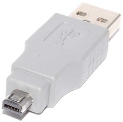 Переходник USB A (AM) - USB Mini B 4pin (Mitsumi)