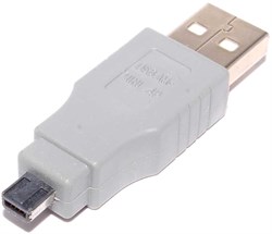 Переходник USB A (AM) - USB Mini B 4pin (Mitsumi)