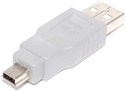 Переходник (адаптер) USB A "папа" - Mini USB (mini B 5Pin), "папа"
