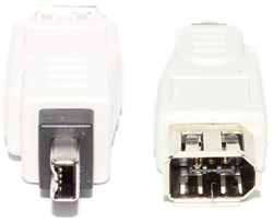 Переходник IEEE 1394 4P (FireWire) "папа" - IEEE 1394 6P "мама"