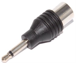Переходник Jack 3.5 мм "штекер" - TV (антенна), "гнездо"