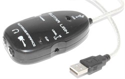 Звуковая карта USB с разъёмами Jack 6.3мм, 1/4"