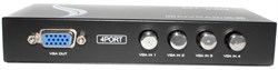 Переключатель VGA - мониторов (коммутатор KVM, сплиттер), 4 порта