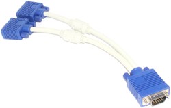 Разветвитель VGA (сплиттер) на 2 монитора, с ферритовым фильтром