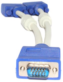 Разветвитель VGA (сплиттер) на 2 монитора, с ферритовым фильтром