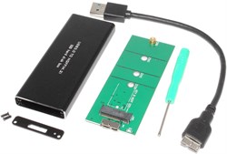 Переходник (корпус) для жёсткого диска SSD M.2 (NGFF) с кабелем USB 3.0