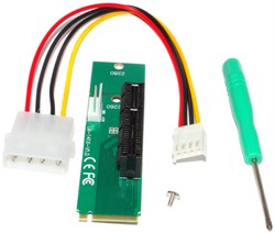 Переходник (адаптер, райзер) с M.2 (NGFF) на PCI-E 1X..4X (размер 2260 или 2280)