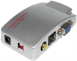 Конвертер (переходник) с VGA на VIDEO (тюльпан RCA, S-VIDEO)