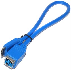Кабель - переходник USB 3.0 B "мама" - USB Micro B (MicroB) "папа", 0.3 м