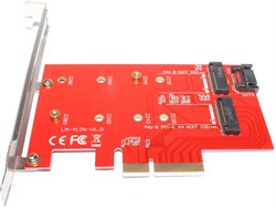 Переходник (адаптер) SSD M.2 (NGFF) (Key M и Key B) на PCI-E x4
