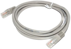 Патч-корд (коммутационный шнур), 2 x RJ-45 ("вилка" 8P8C), UTP CAT 5e, 2 м - фото 3968