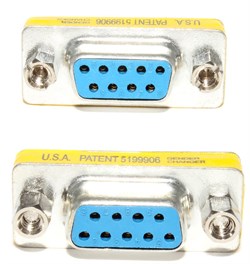 Переходник разъёма COM - COM (db9, RS232, мама - мама)