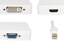 Переходник (адаптер) с Mini DisplayPort (DP) на DVI / HDMI / VGA