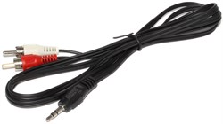 Кабель (переходник) Аудио "Джек" (Jack 3.5 мм) на Тюльпаны RCA (папа)
