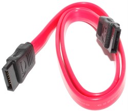 Кабель соединительный SATA - SATA, 0.5 м, красный