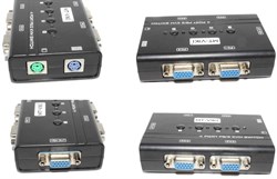 Переключатель VGA - мониторов (коммутатор KVM, сплиттер), 4 порта + PS/2 (клавиатура и мышь)