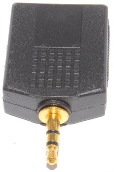 Переходник (разветвитель) mini Jack 3.5 мм "папа" - 2 x Jack 6.3 мм (TRS) "мама", стерео