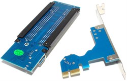 Переходник (адаптер, райзер) с PCI-E 1x на 2 слота PCI 32 bit