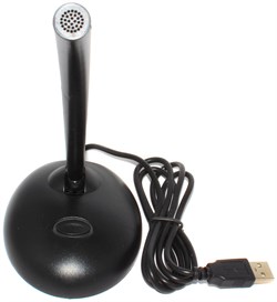 Микрофон переговорный USB для компьютера, с кнопкой включения