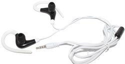 Универсальные спортивные наушники (гарнитура) с микрофоном, для телефона, белые