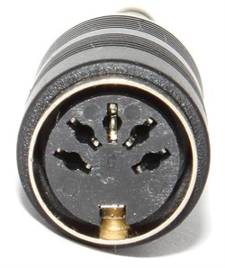 Переходник (адаптер) DIN 5 pin "гнездо" - Jack 6.3 мм "штекер", стерео