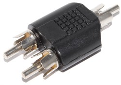 Переходник (разветвитель) RCA Тюльпан "папа" - 2 x RCA Тюльпан "папа"