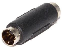 Переходник Mini DIN 7 pin "папа" - Mini DIN 4 pin "мама" S-VHS