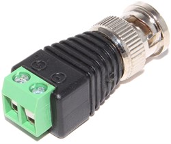 Переходник (разъём) BNC "штекер" - клеммная колодка