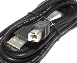 Кабель USB 2.0 A (AM) - USB B (BM), 3 метра, для подключения принтера или сканера