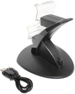 Зарядная станция (док-станция) для двух джойстиков PlayStation 4 (PS4)