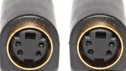 Переходник S-Video Mini DIN 4pin (S-VHS) "мама" - S-Video Mini DIN 4pin (S-VHS) "мама"