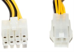 Кабель питания (переходник) 4 pin ATX "мама" - 8 pin EPS12V "папа", 0.14 м