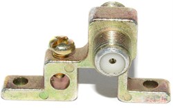 Переходник (адаптер) F "гнездо" - F "гнездо", с креплением