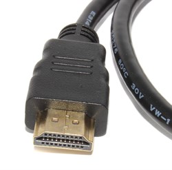 Удлинитель (кабель) HDMI "папа" - HDMI "мама", 0.5 м, с креплением на корпус