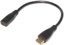 Переходник (кабель) Mini HDMI "папа" - Micro HDMI "мама", 0.15 м