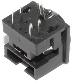 Разъём S-Video (Mini-DIN) 4 pin "гнездо", на плату (под пайку)