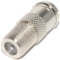 Переходник F "гнездо" - ТВ (антенна) "гнездо"