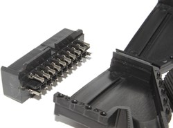 Разъём SCART "мама" ("гнездо"), для установки на кабель, под пайку