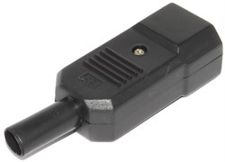 Разъём питания IEC 320 C14 "штекер", на кабель