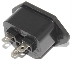 Разъём питания IEC 320 C13 "гнездо", на корпус