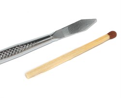 Лопатка металлическая (спуджер) для ремонта электроники, двухсторонняя, 170 мм