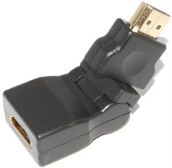 Переходник угловой (поворотный) HDMI "мама" - HDMI "папа", 360 градусов