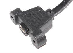 Кабель (удлинитель) Micro USB "мама" - Micro USB "папа", с креплением на корпус, 0.5 м