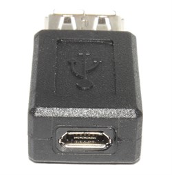 Переходник (адаптер) Micro USB "мама" - USB A (AF) "мама"