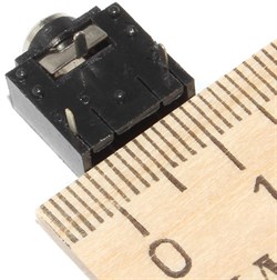 Разъем Mini Jack 3.5 мм, на плату, стерео, "гнездо", 3 pin